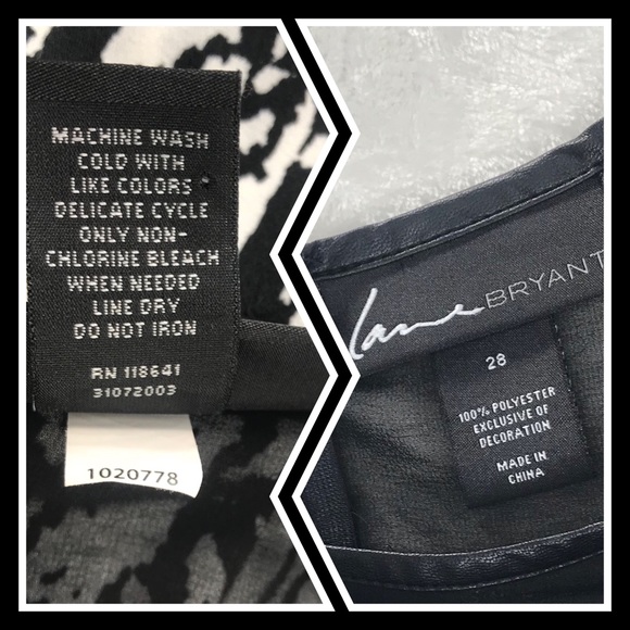 Lane Bryant Black and White Illusion Dress - Picture 5 of 8